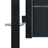 Vidaxl port 100x101 cm PVC and steel anthracite -colored