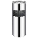 Vidaxl Ashtray Trash Hotel 30 L Rustfrit stål