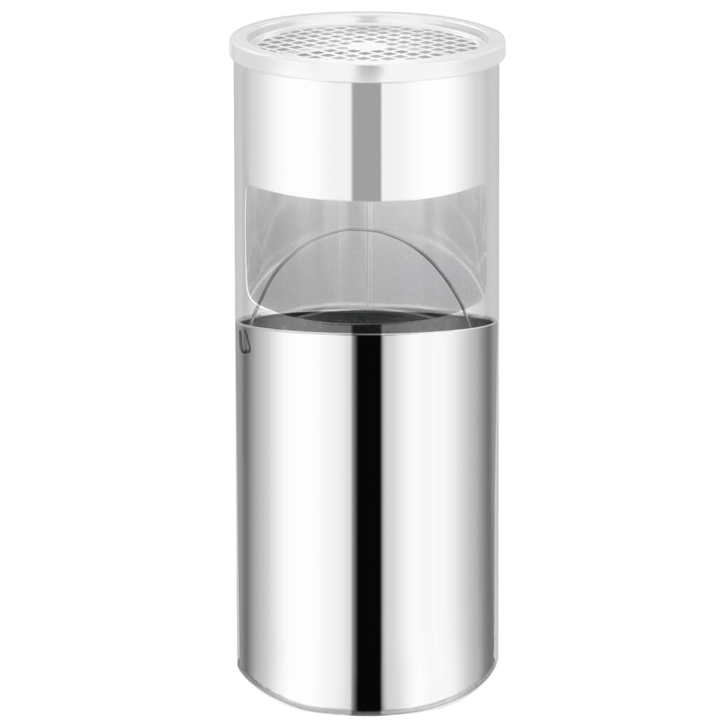 Vidaxl Ashtray Trash Hotel 30 L Rustfrit stål