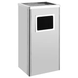 Vidaxl Ashtray Trash Hotel 45 L Rustfrit stål