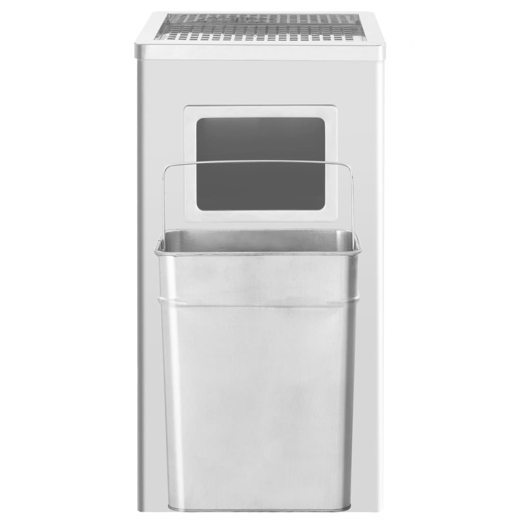 Vidaxl Ashtray Trash Hotel 45 L Rustfrit stål