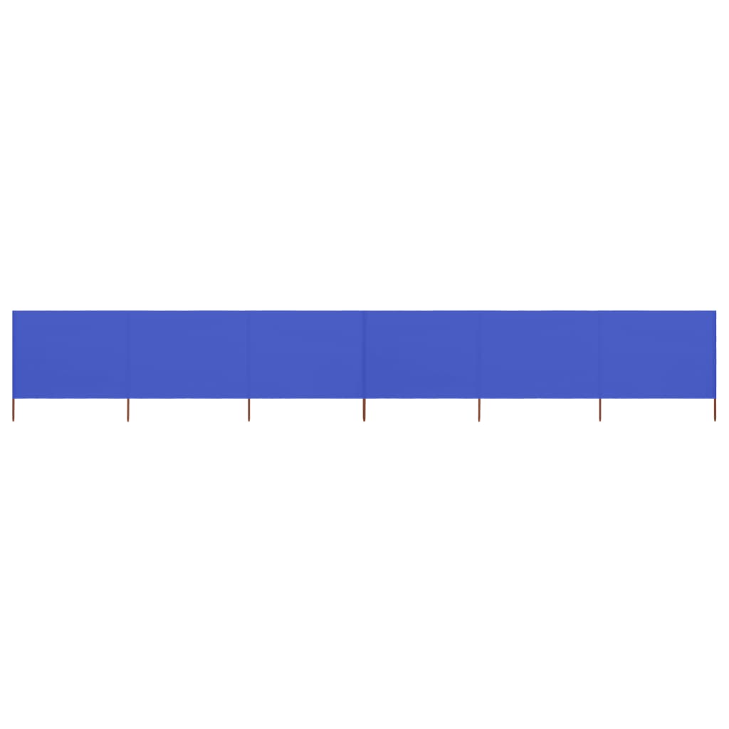 Vidaxl Windschutzscheibe 6 Paneele 800x80 cm Stoff Azure Blau