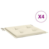 Polštáře zahradní židle Vidaxl 4 ks 40x40x3 cm Oxford Fabric crème -colored