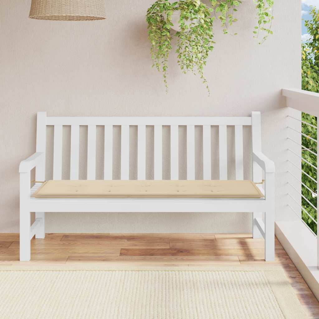 Vidaxl Garden bench cushion 150x50x4 cm Oxford fabric beige
