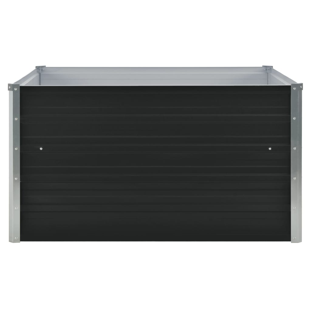 Vidaxl Planter Insert 100x100x45cm galvanizovaný ocelový antracit