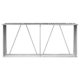 VIDAXL SURGETOOD SED 330X84X152 cm pocinkani jekleni antracit
