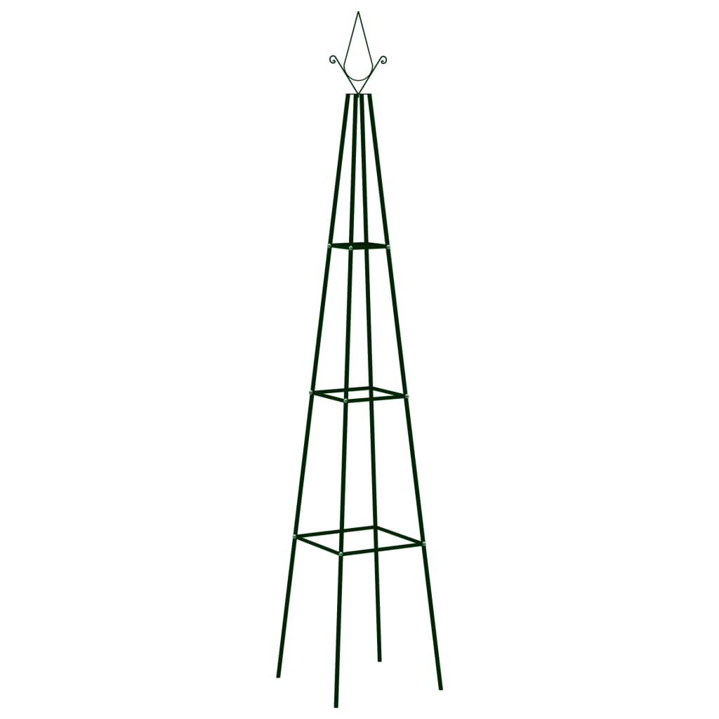Stojany na lezecké stojany Vidaxl 2 ks 35x35x195 cm Iron Dark Green
