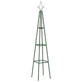 Stojany na lezecké stojany Vidaxl 2 ks 35x35x195 cm Iron Dark Green