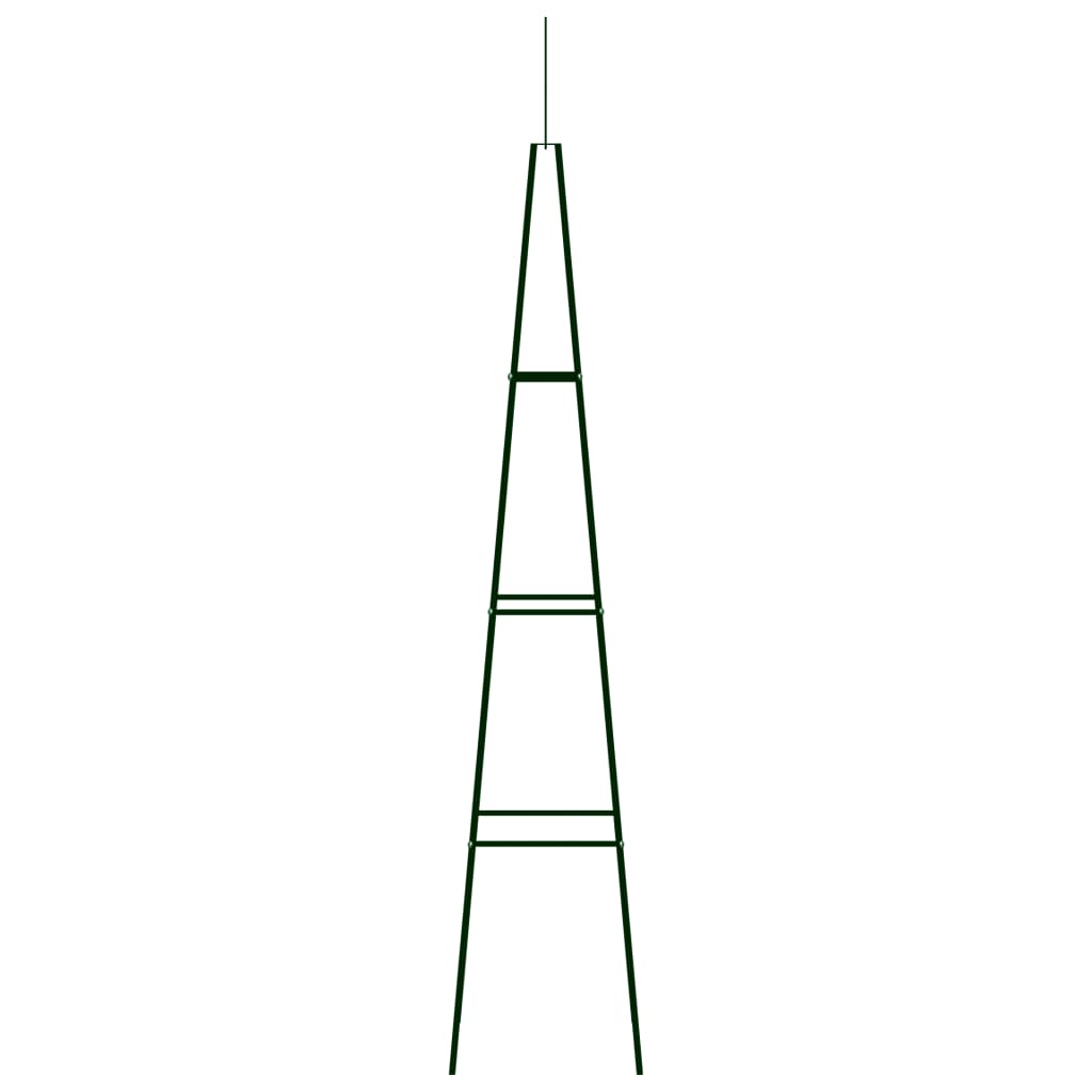 Stojany na lezecké stojany Vidaxl 2 ks 35x35x195 cm Iron Dark Green