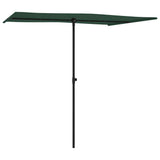 Vidaxl parasol s hliníkovým pólem 2x1,5 m zelená
