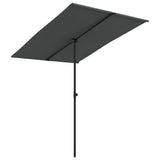Vidaxl parasol s hliníkovým pólem 2x1,5 m antracite -colored