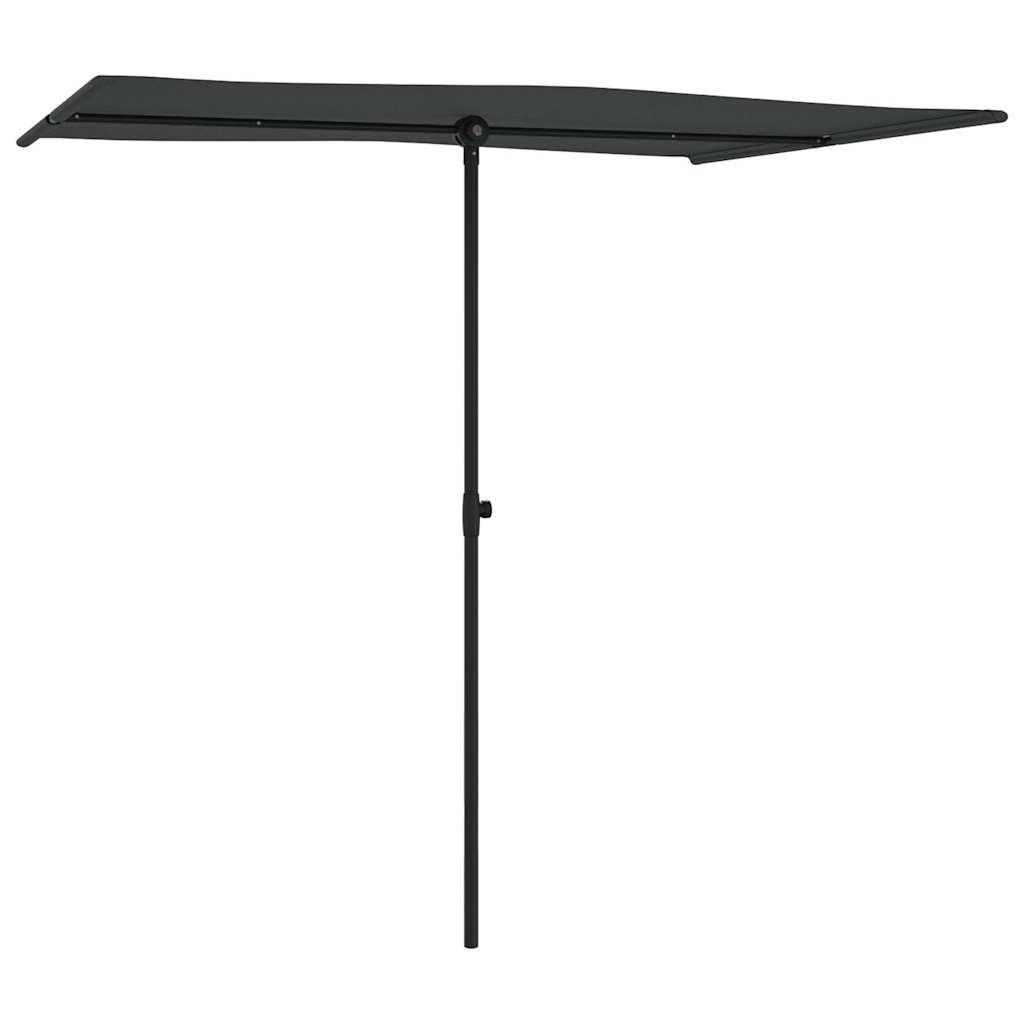 Vidaxl parasol s hliníkovým pólem 2x1,5 m antracite -colored