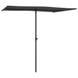 Vidaxl parasol s hliníkovým pólem 2x1,5 m antracite -colored