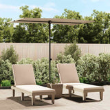 Vidaxl Parasol with aluminum pole 2x1.5 m Taupe