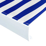 Vidaxl Laifeldoek 400x300 cm lærred blå og hvid