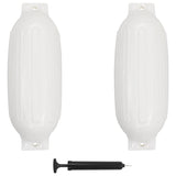 Vidaxl Bootstoot polštáře 2 ks 69x21,5 cm PVC bílá