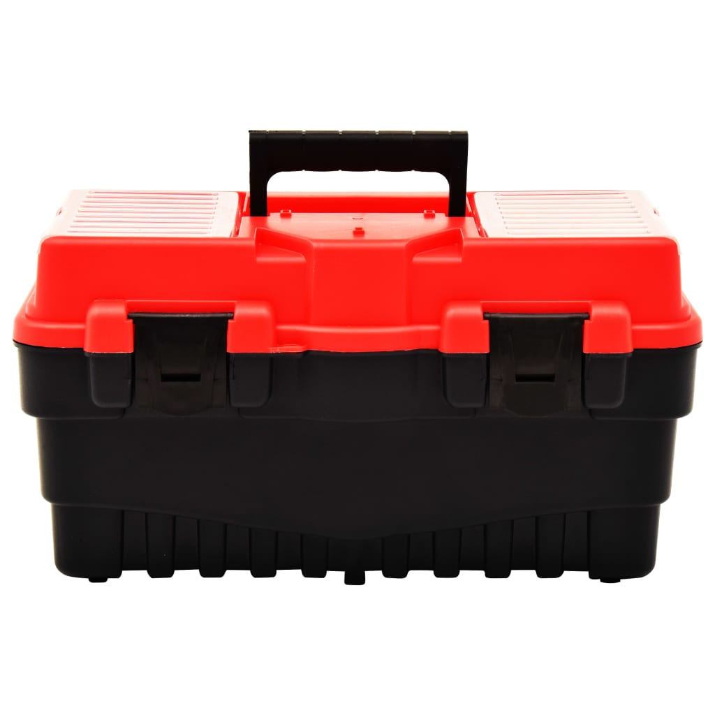 Vidaxl toolbox 462x256x242 mm plastic red