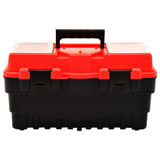 Vidaxl toolbox 462x256x242 mm plastic red