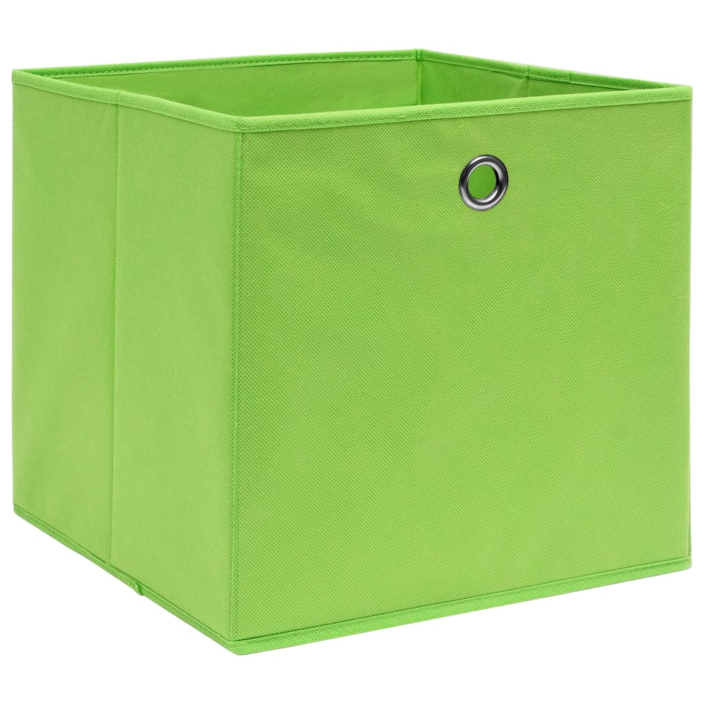 Vidaxl Storage boxes 4 pcs 32x32x32 cm Fabric green