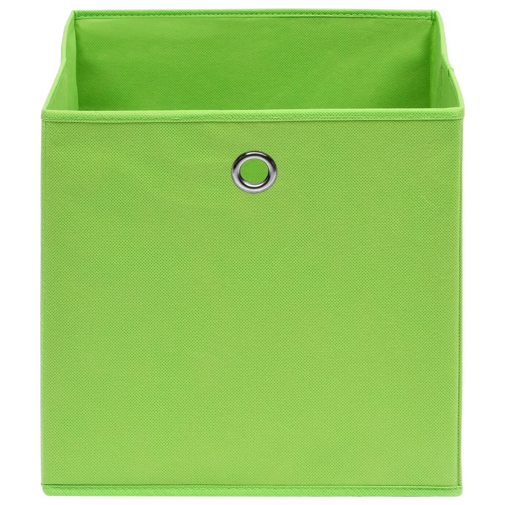 Vidaxl Storage boxes 4 pcs 32x32x32 cm Fabric green