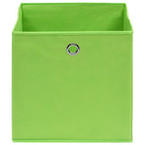 Vidaxl Storage boxes 4 pcs 32x32x32 cm Fabric green