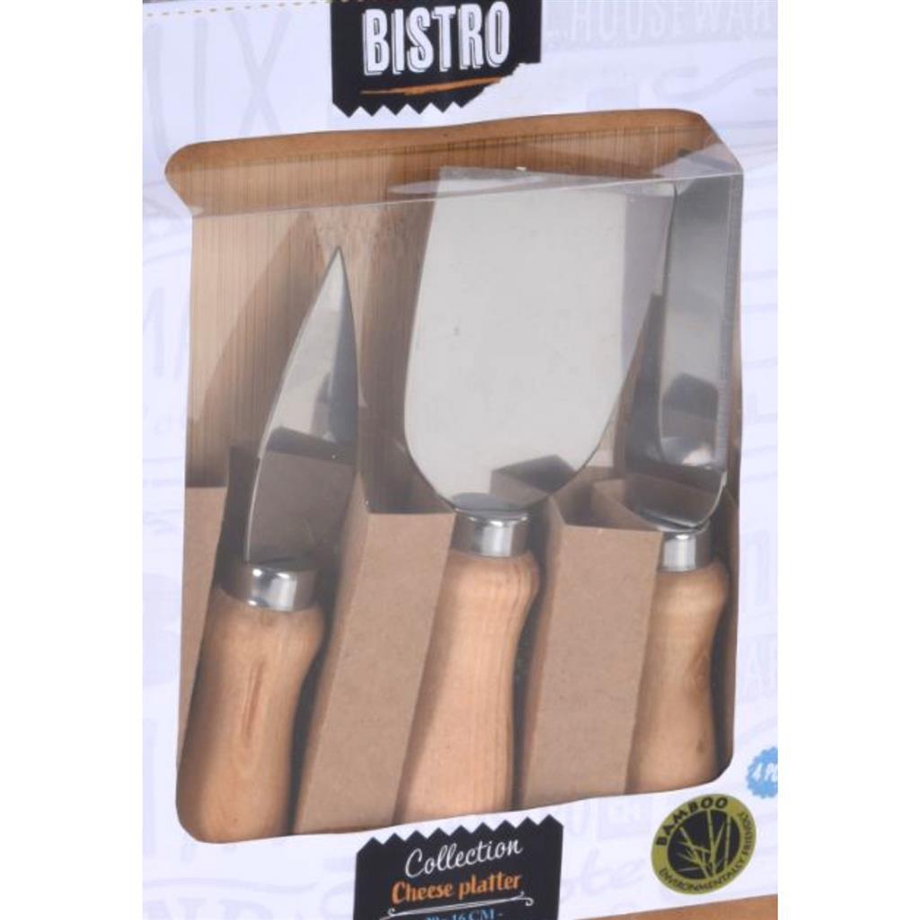 Doskonały zestaw deski bambusowy bistro.