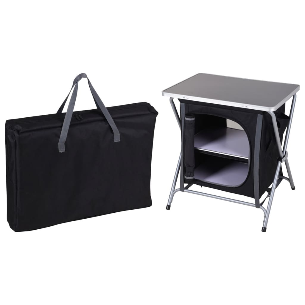 Redcliffs campingskab foldbar 60x45x64 cm sort