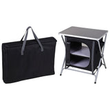 Redcliffs campingskab foldbar 60x45x64 cm sort