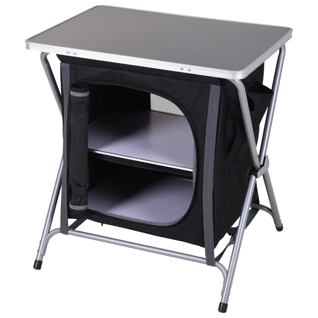 Redcliffs campingskab foldbar 60x45x64 cm sort