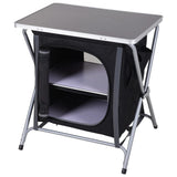 Redcliffs campingskab foldbar 60x45x64 cm sort