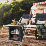 Redcliffs campingskab foldbar 60x45x64 cm sort