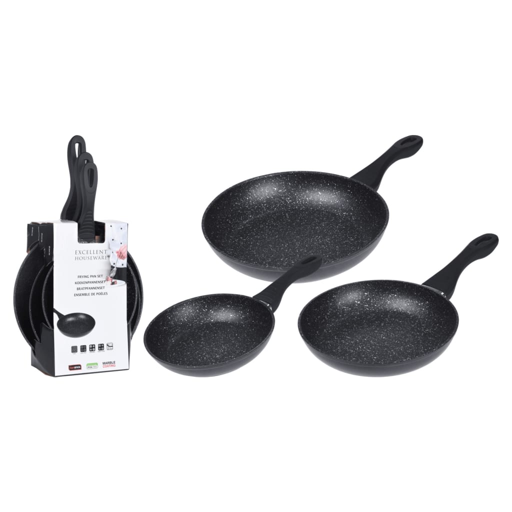 Excellent Houseware Houseware 3-part frying pan set