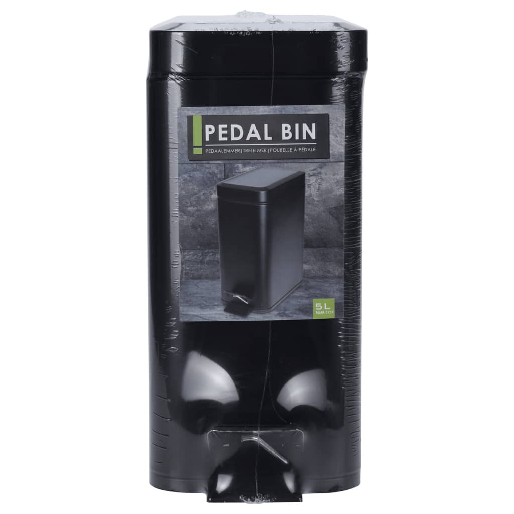 Doskonały Pedal Houseware Bin 5 L Mattzwart
