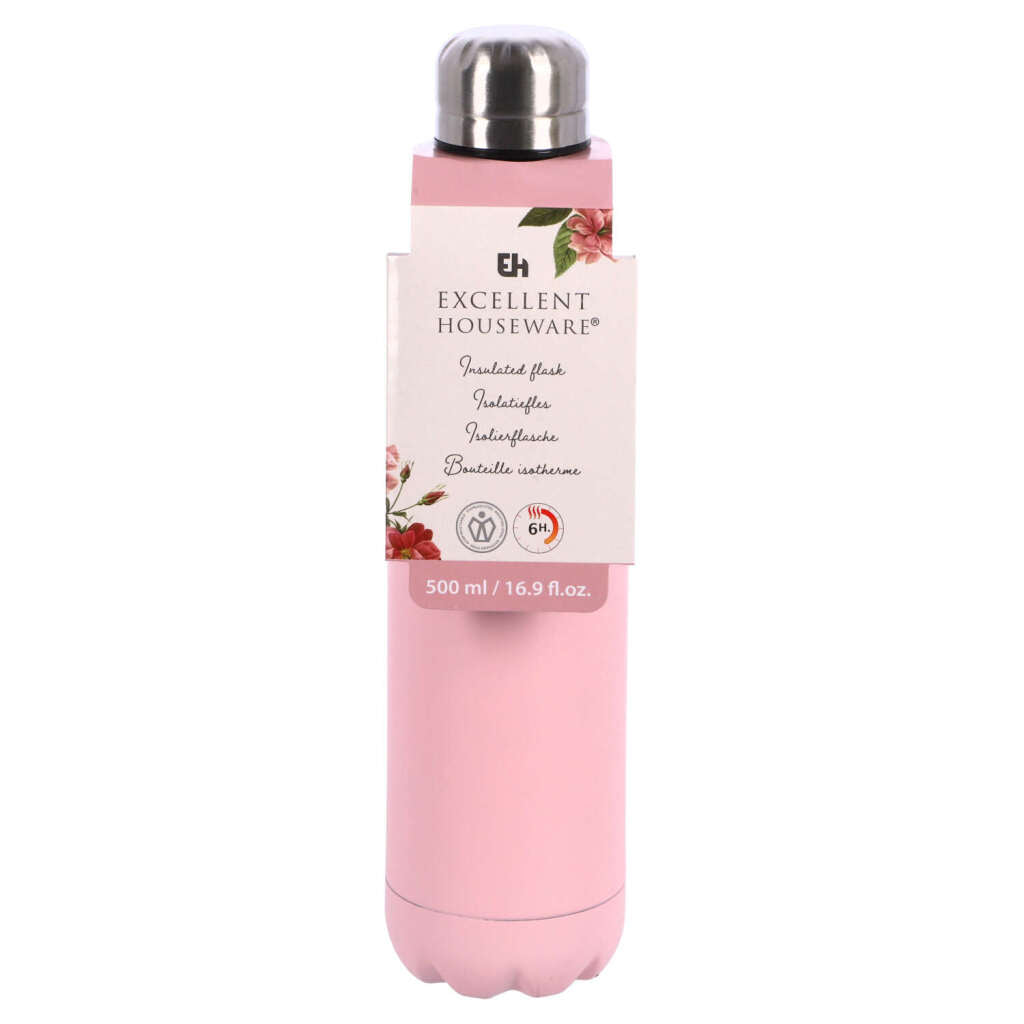 Doskonała butelka izoleerowa Houseware 500 ml 4 różne wersje