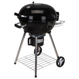 Barbecue à charbon de bois de progarden sur roues Ø 57 cm noir