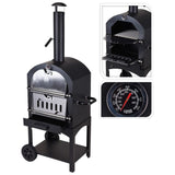 Progarden 2-In-1 Barbecue Pizza Oven 68 x 48 x 156 cm Edelstol Schwanz