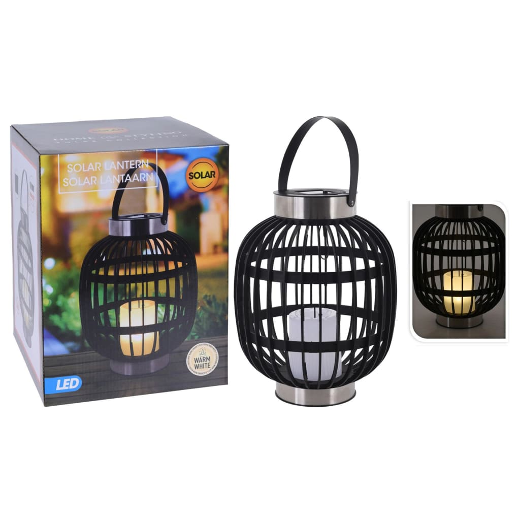 Progarden Progarden Lanterne med lysestol LED sort