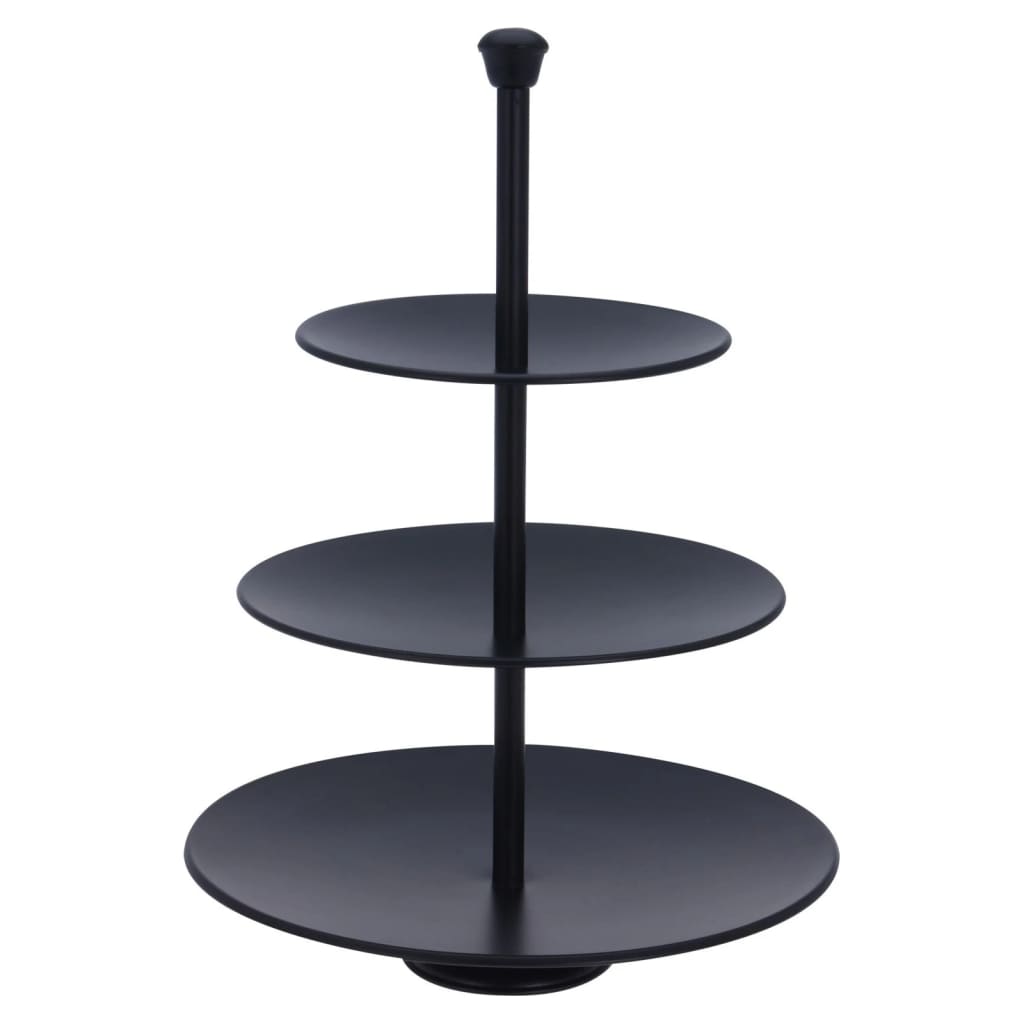 Doskonałe Houseware Etagère 3-Laags 36,5 cm Matt Black