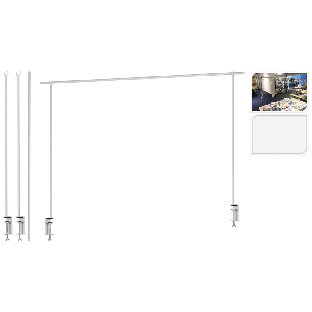 Progarden table clamp metal white
