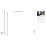 Progarden table clamp metal white
