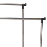 Storage Solutions clothing rack with wheels double 80x42x (90-160) cm