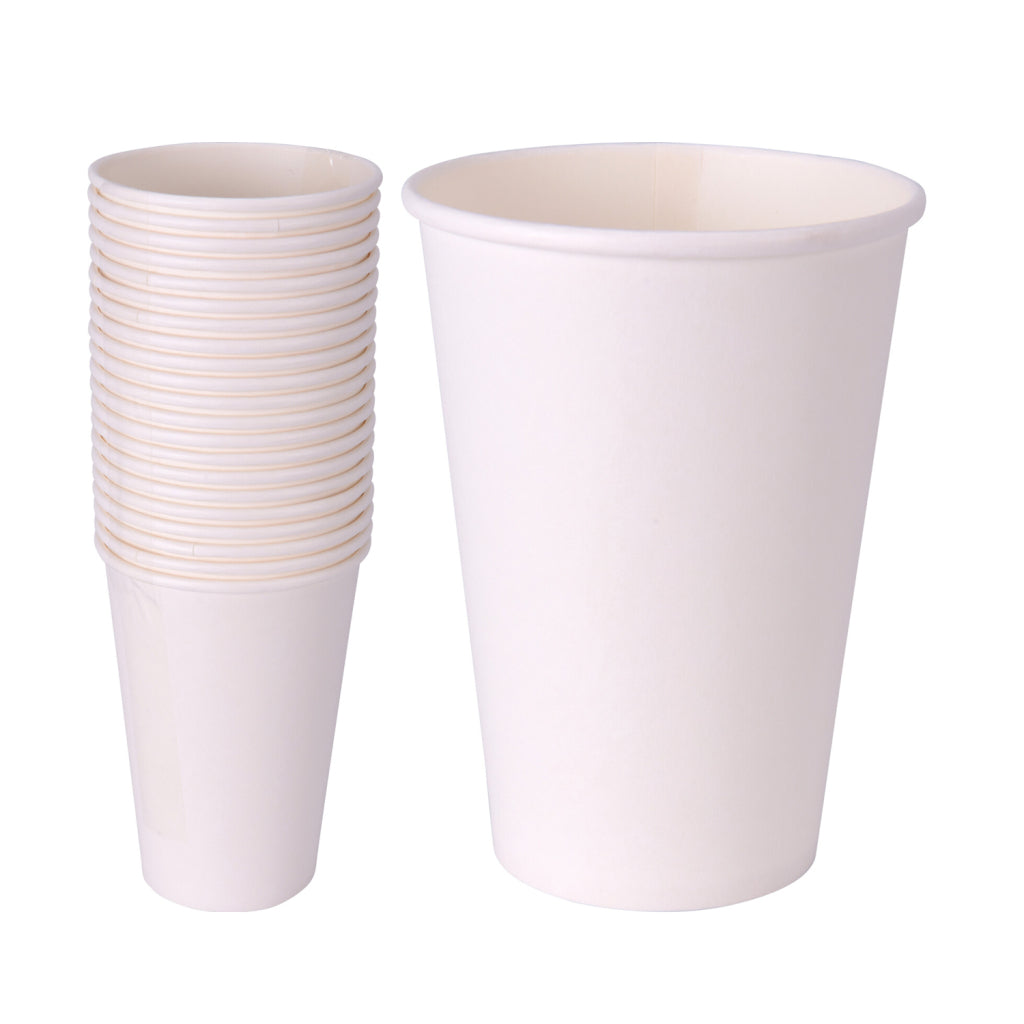 Podstawowe kubki papierowe 350 ml białe