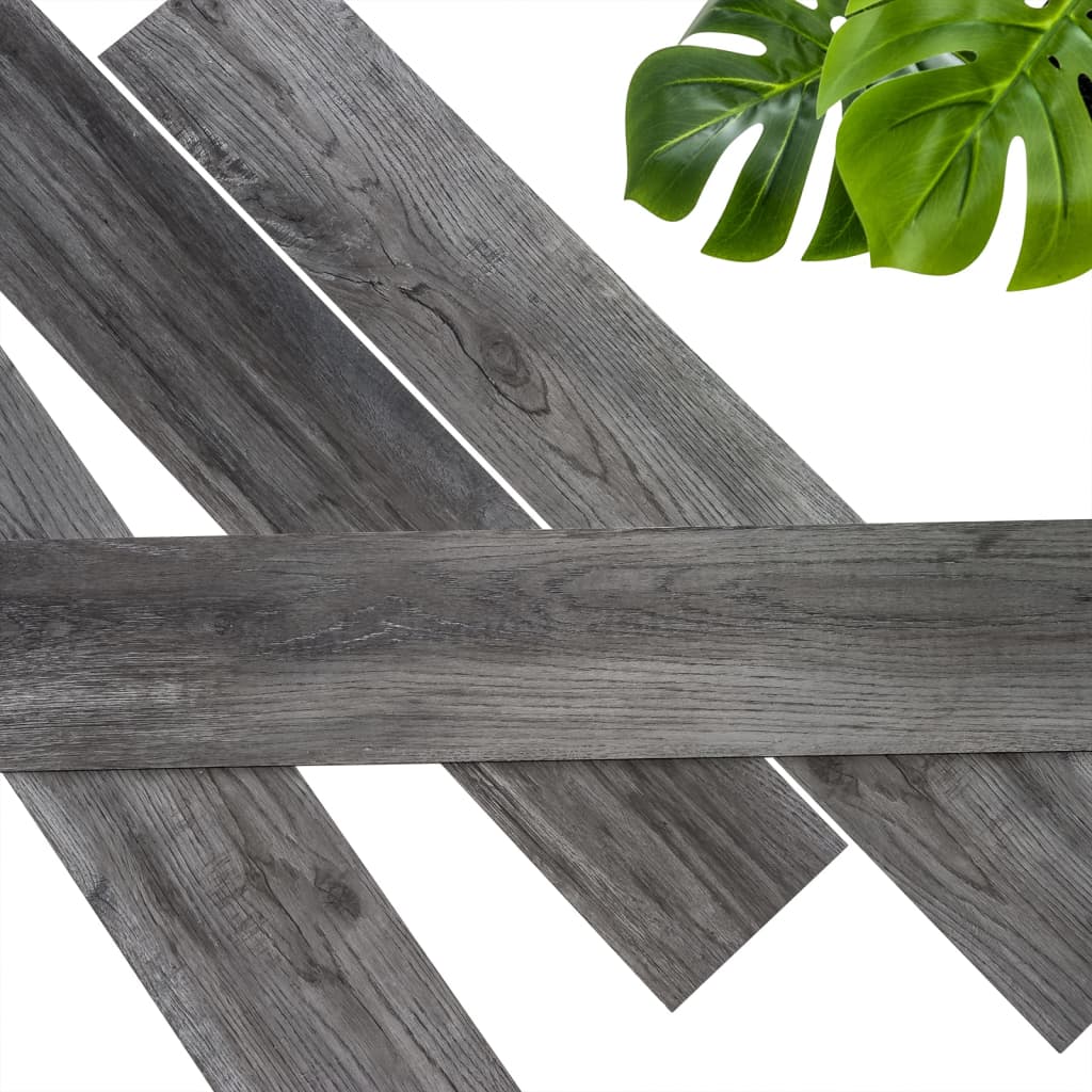 Wallart planker træ-look slibning træ eg aske grå