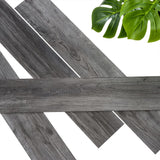 Wallart planker træ-look slibning træ eg aske grå