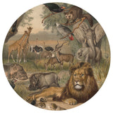 Wallart Wallow Circle Animales de África 190 cm