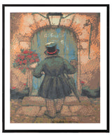 Grafix Diamond Painting Anton Pieck Man con rose 40x50cm