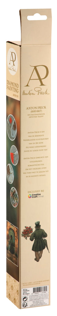 Grafix Diamond Painting Anton Pieck Man con rose 40x50cm