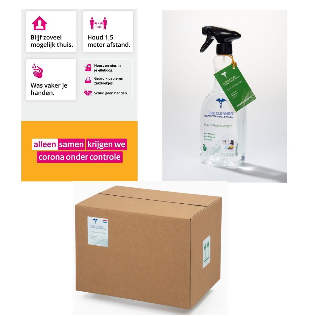 Pro Cleanner dezinfekční povrch -Inturious 750 ml box 10 kusů