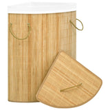 Vidaxl Hoekwasmand 60 l bambus