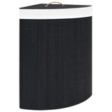 Vidaxl Hoekwasmand 60 L Bamboo Black